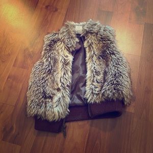 Toddler faux fur vest